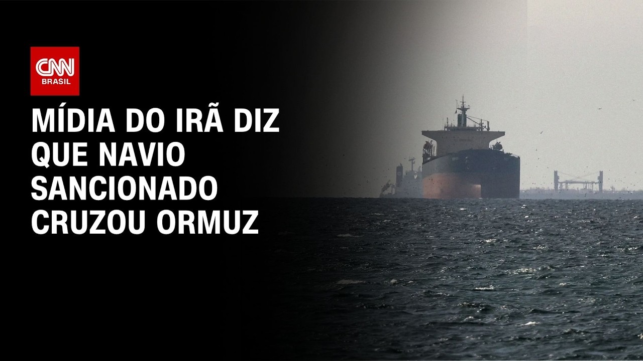 Mídia iraniana afirma que navio sancionado pelos EUA cruzou Ormuz | BASTIDORES CNN