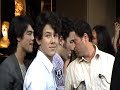 Jonas Brothers greeting fans in Toronto