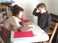 story of a boy who has lost most of his communication skills just before age 6, not only his ability to speak but his desire to communicate.  his interest for his surroundings, including his favourite books, activities (drawing) totally stopped and he acquired novel sensory issues (sound hypersensitivities, need for constant spinning and covering himself in a blanket). he also became hyper active, needing to move back a forth constantly in a room. he had lost all his ability to focus, and could not even sit for 5 seconds at the table to eat his dinner. he loved climbing, and disappeared onto other people's roof quite a few times, even on a 2 story farm house in france! this regression coincided with his uptake in primary school and occurred within the space of 2-4 weeks. i still do not know what exactly caused these changes, but have explored as a scientist many possibilities, which have essentially been ruled out, thought the gut issues have always been for him a main clinical feature. having no support from the education sector, i had no choice as a parent to stop my work and home educate him. i started with son-rise; whilst this helped me to become comfortable with these behaviours and difficulties and to see positives in these dramatic changes, the programme was essentially insufficient and in the first year, lloyd had not made any significant progress. he still could not sit at the table to do even a simple (4 pieces) puzzles, as seen here in the video, whilst before his regression, he was very able to do even very complicated puzzles. it is only through biomedical intervention that he began to make progress, together with much more informed, specific and clear educational strategies (under the direction of growing minds). this was continued for the following 3 � years, essentially ran by myself alone, as after trying to run a son-rise programme with a team of 13 volunteers for 1 year, i realised that it was much easier to actually do it myself. the clips of these videos are made one year into the growing minds programme. after this lloyd was able to join a small language unit in mainstream setting with support. his progression there unfortunately has not been optimal.
knowing a great deal more about autism now, i can see that lloyd was on the spectrum before his regression, very mild asperger sides, essentially undiagnosed at age 5 by so-called autism professionals, and with only communication difficulties (about 1 year dealy in expressive language at ag 5) being attributed to his bilingual education.