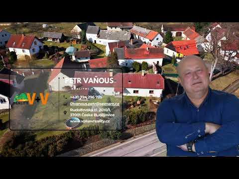 Video Prostorný rodinný dům s uzavřeným dvorem, zahradou a hospodářským zázemím,  Újezdec u Vlachova Březí