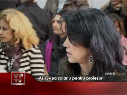 Al 13-lea salariu pentru profesori
