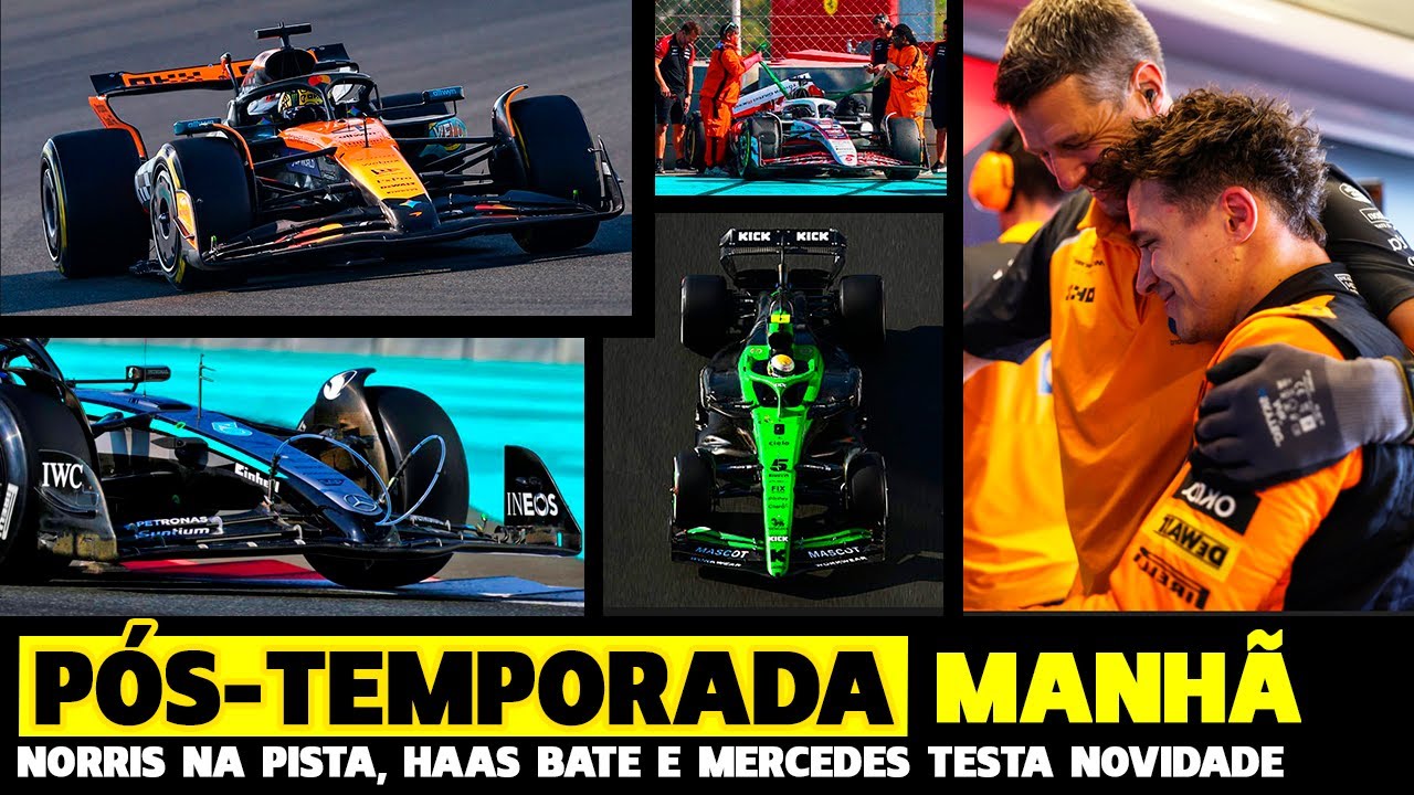 🚨Pós-Temporada Manhã: Norris E Bortoleto Na Pista, Haas Bate E Mercedes Testa | Fórmula 1 | Gpemcasa