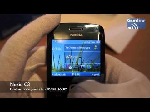 Nokia C3 teszt vide�