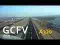 Visual Approach Fuerteventura A320 Noseview Landing