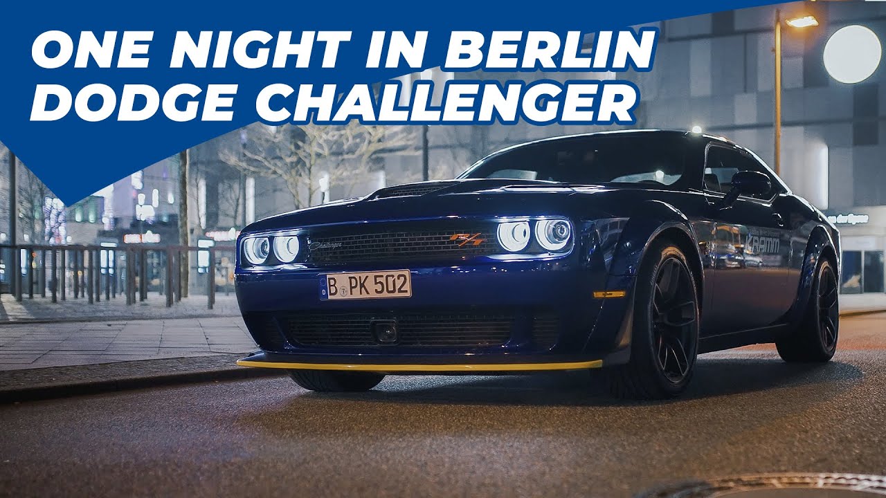 One Night in Berlin 🖤 - Dodge Challenger R/T Scat Pack Widebody  | US CARS GERMANY by KRAMM