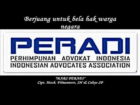 Video Lagu Mars PERADI