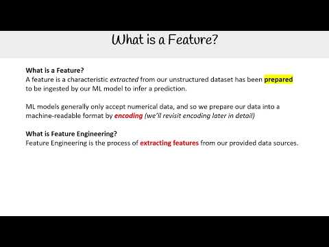 What is a Feature in Machine Learning? - AWS AI Practitioner AIF-C01