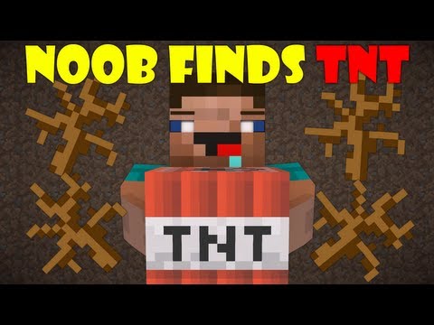When A Noob Finds TNT - Minecraft
