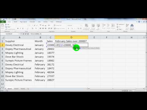 how to perform if statements in excel