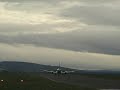 boeing 767 landing at RAF lossiemouth