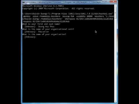 how to create keystore file