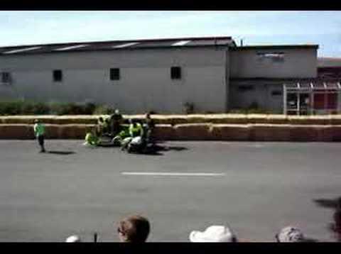 Sidecar flips at Wanganui Boxing Day ...