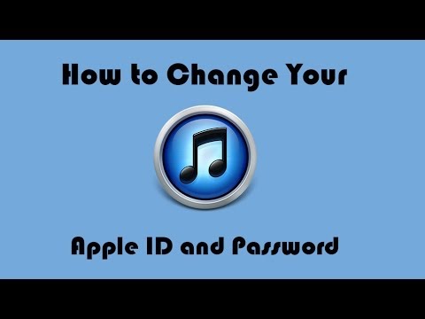 how to change apple id