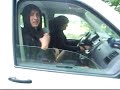 Joris driving the bangbus