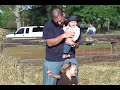 Margaret and Kate in the Hay Bail Maze