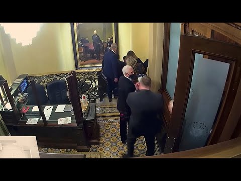 Watch the moment Mike Pence was rescued during US Capitol riots  Donald Trump impeachment trial