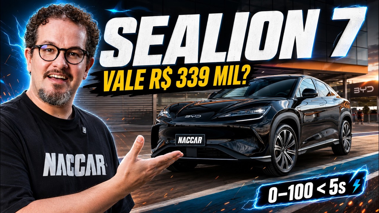 ACELERAMOS O BYD SEALION 7! O "SUV do Seal" de R$ 339.990 surpreendeu na pista? ⚡🚙
