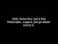 How to get free McDonalds meals. **WORKS**