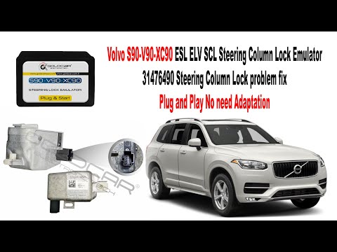 how to connect volvo s90  v90  xc90 steering column lock emulator