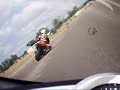 Triumph 675 & R1 Onboard camera Lee Bivens and Scott Russell