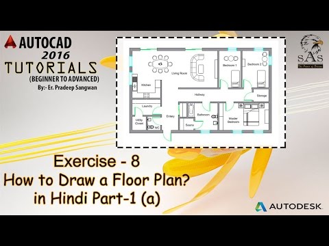 Floor Plan in Autocad 2D