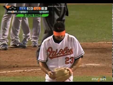 8/22/07 - Rangers score 30 Runs - Highlights (30-3 Rangers and Orioles)