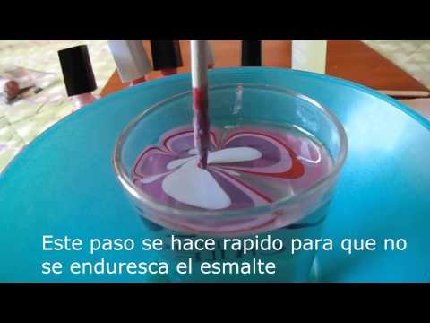Como pintarse las uñas con Agua♥ -Super fácil!!