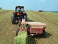 bailing hay (small squares) in iowa