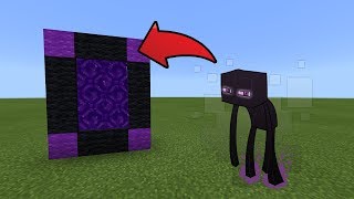 How To Make a Portal to the Enderman Dimension in MCPE (Minecraft PE)