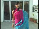 Deep Pink/blue Pure Georgette Bandhej Saree with Blouse