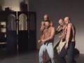The bears from Bearforce1, dancing for a photoshoot