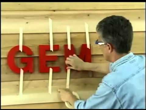 Installing 3D Sign Letters on an Uneven Surface-2:27min