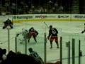 Fedor Tyutin scores! Jackets vs Blackhawks 9/29/08