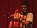 forro in the dark at tonic, nyc
mauro refosco - percussion
davi vieira - percussion
jorge continentino - flute
smokey hormel - bass guitar
carlos darci - percussion