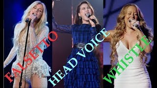 Female Singers - Falsetto Head Voice & Whistle