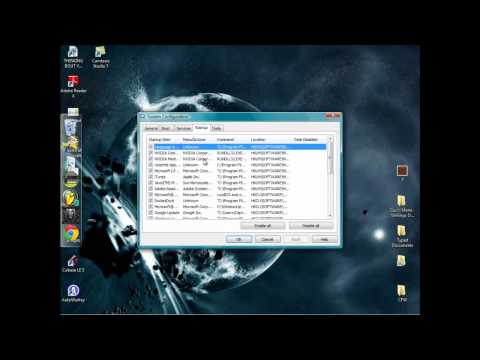 how to perform msconfig