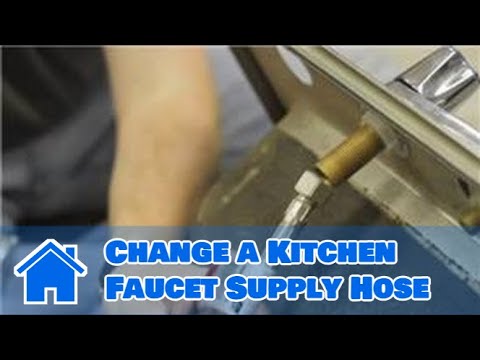 how to replace water supply line to sink