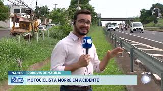 Rodovia de Marília: Motociclista morre em acidente