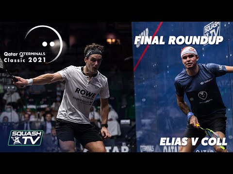 Squash: Qatar QTerminals Classic 2021 - Elias v Coll - Final Roundup