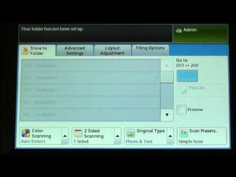 Xerox 5300 Series – Scan To Folder Xerox 5300 Series - Scan To Folder
