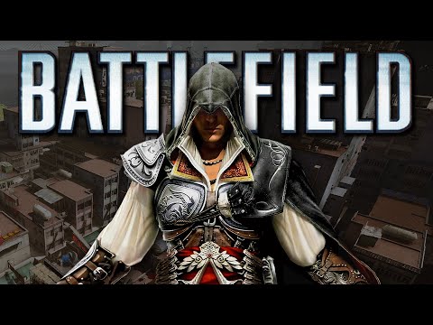 Battlefield Funny Moments - Assassin's Creed Skits, Scooter Bomb, Train vs. Shield! (Dragons Teeth)