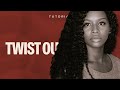 Twistout on Blown Out Hair