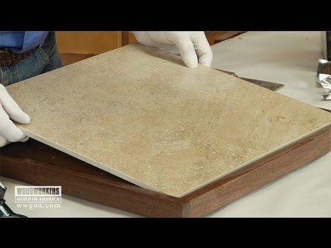 how to attach ceramic tile to wood