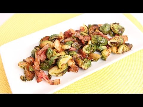 Bacon Roasted Brussels Sprouts Recipe - Laura Vitale - Laura in the Kitchen Episode 687