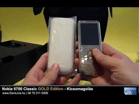 Nokia 6700 Classic GOLD EDITION teszt vide�