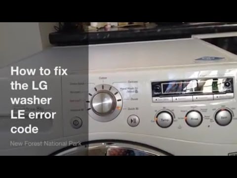 how to fix le code on lg dishwasher