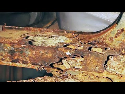 Patching a vehicle’s rusted out door sill – Saturn