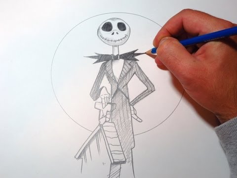 how to draw jack skellington