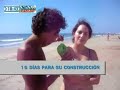 Paqui Peña destroza un castillo de arena (versión alt.)