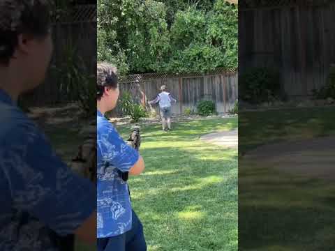 Shooting people with an Airsoft grenade Launcher compilation